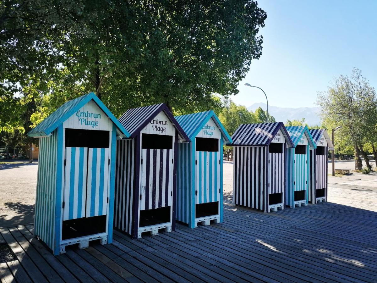 Ferienwohnung T3 Au Plan D'Eau D'Embrun Avec Garage Et Terrasse Exterior foto
